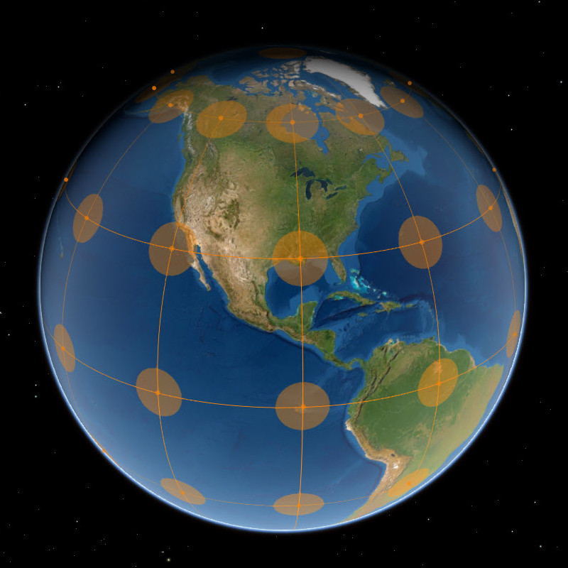 Geographic Coordinate System | Tissot Circles
