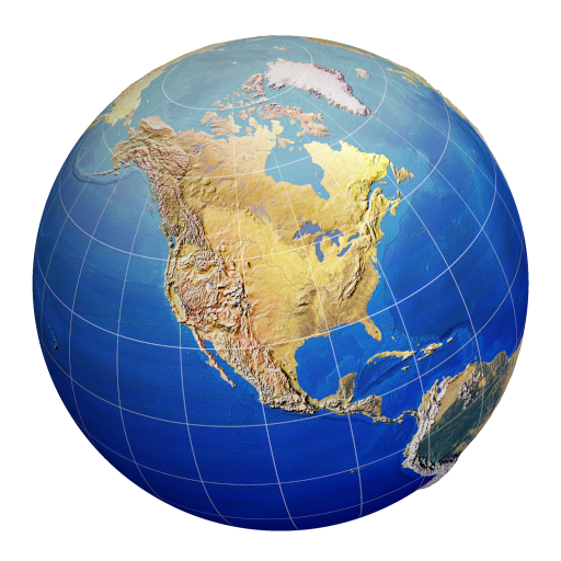Graticules and grids globe